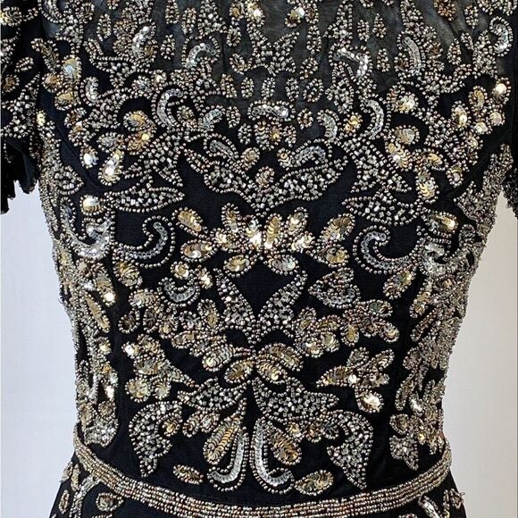 Mac Duggal Embellished Midi-Dress size 6 - Picture 5 of 15